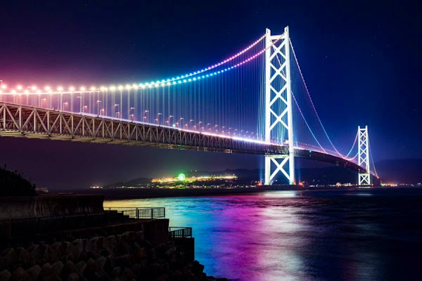 Akashi Kaikyo Bridge Light-Up