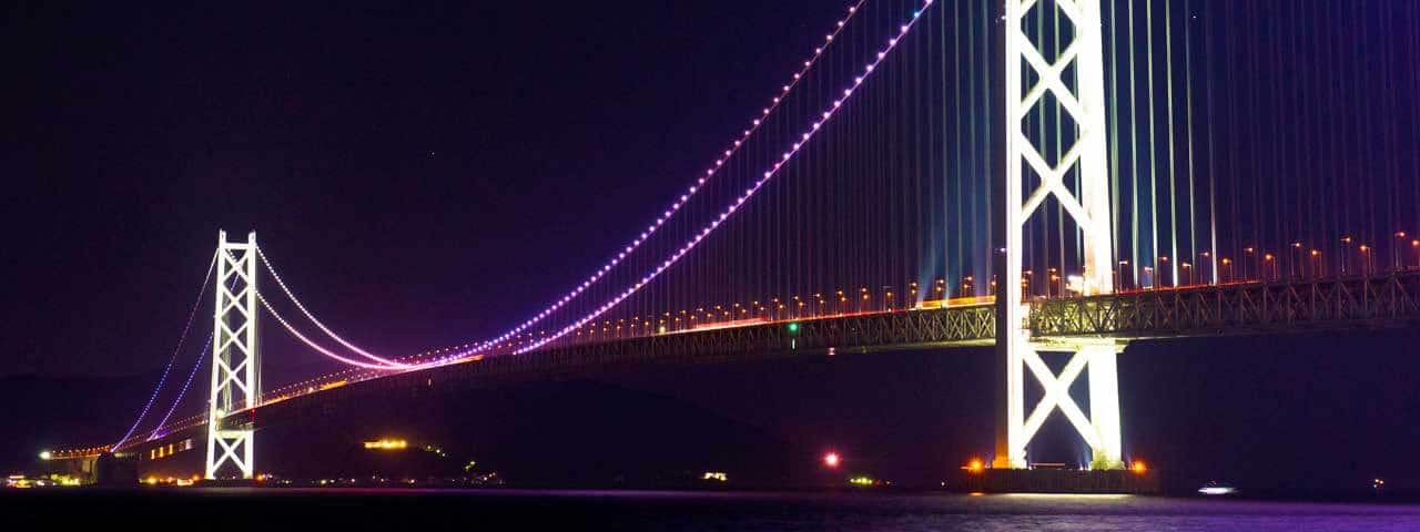 Akashi Kaikyo Bridge Light-Up