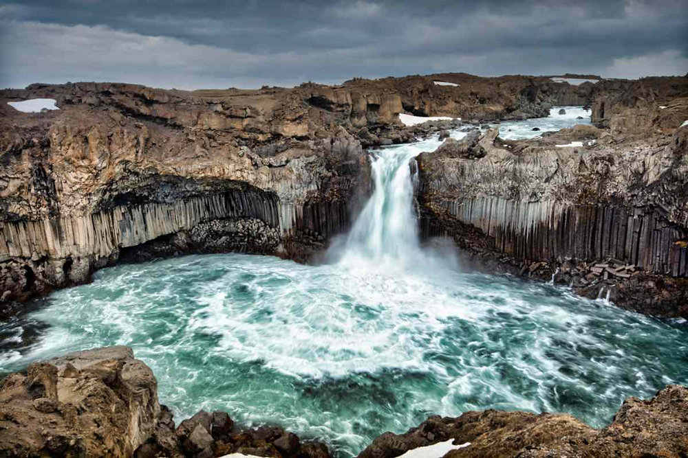 Aldeyjarfoss Waterfall