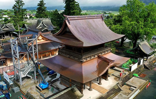 Aso Shrine Gate Reconstruction