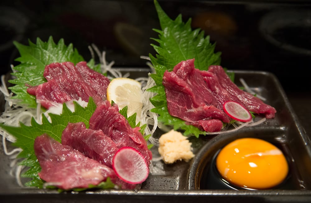 Basashi (Horse Meat Sashimi)