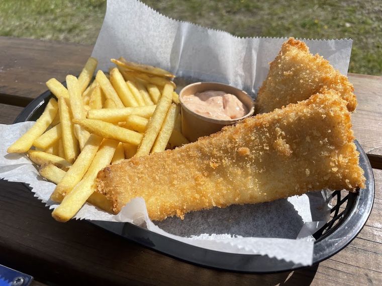 Fish and Chips Lake Mývatn