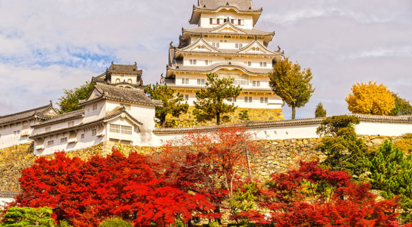 Himeji Castle Autumn Foliage