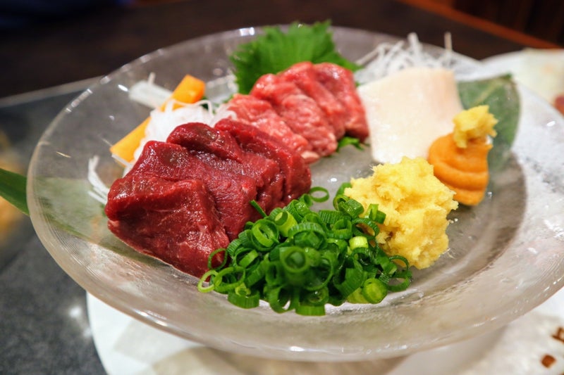 Horse Meat Sashimi (Basashi)