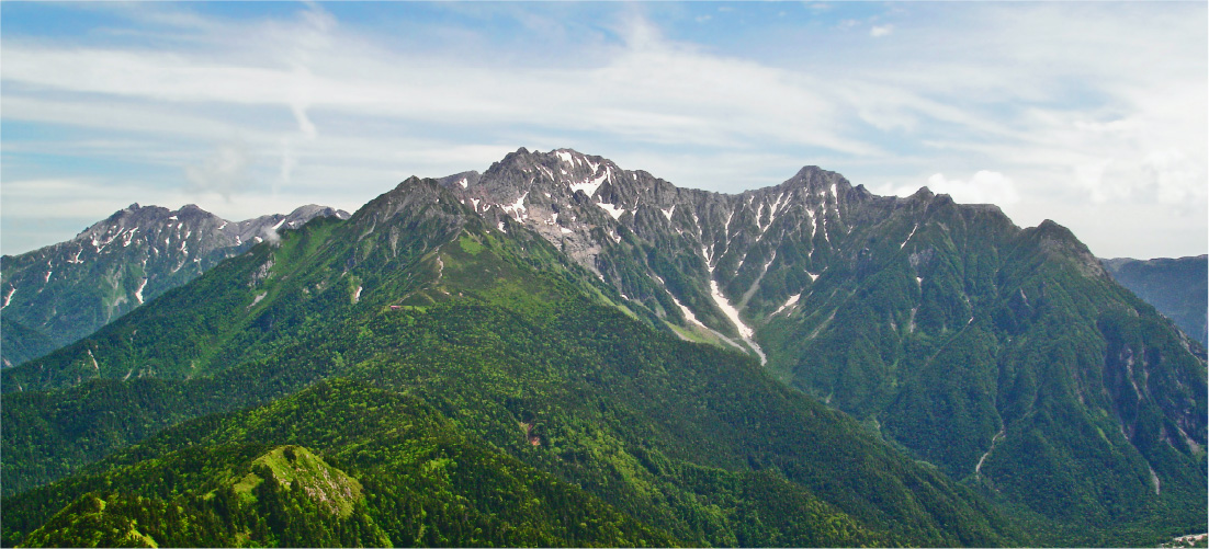 Hotaka Mountain Range View