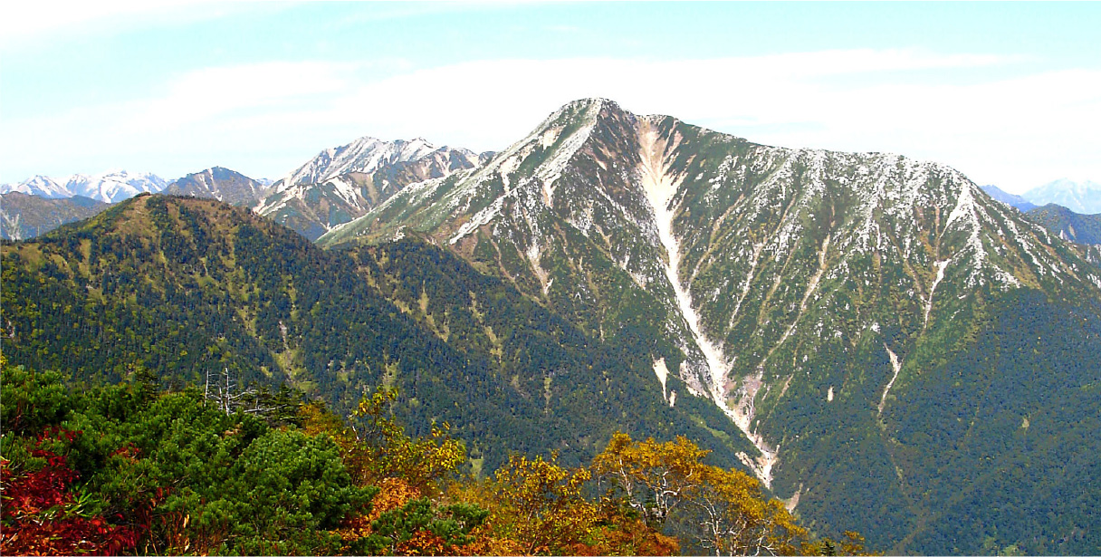Hotaka Mountain Range View
