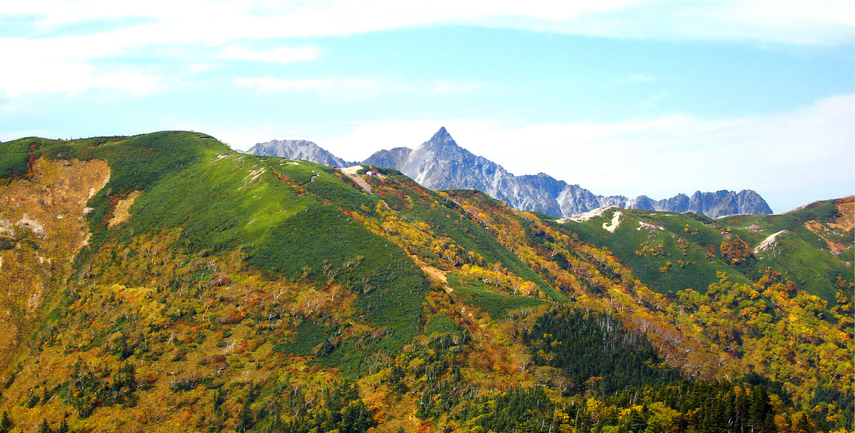 Hotaka Mountain Range View