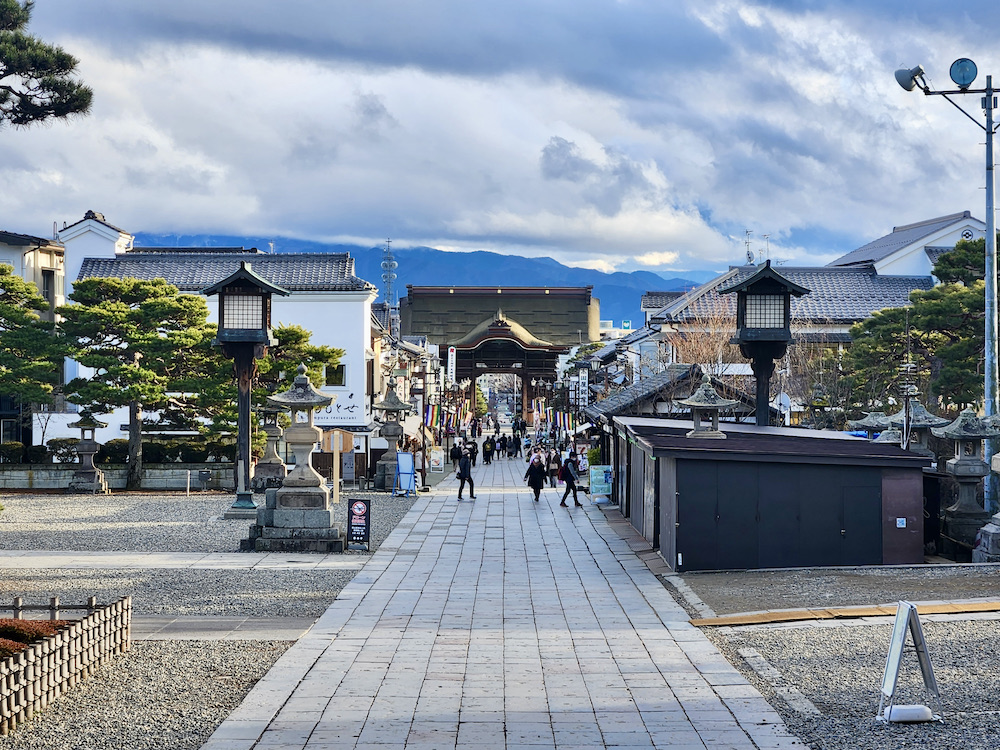 Nagano Station Zenkoji Exit Walking Street