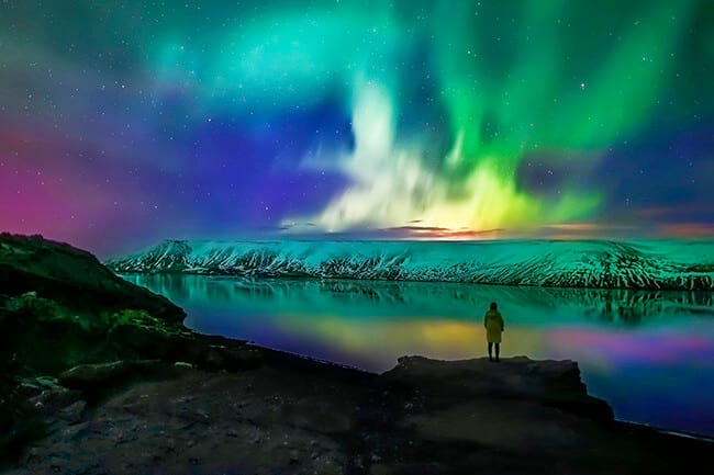 Northern Lights from Reykjavik