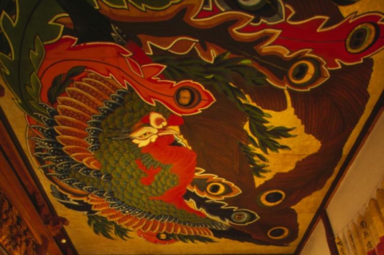 Obuse Ganshoin Temple Hokusai Ceiling