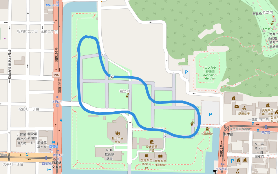 Shiroyama Hill Walking Trails