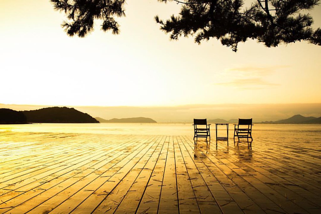 Sunset at Benesse House